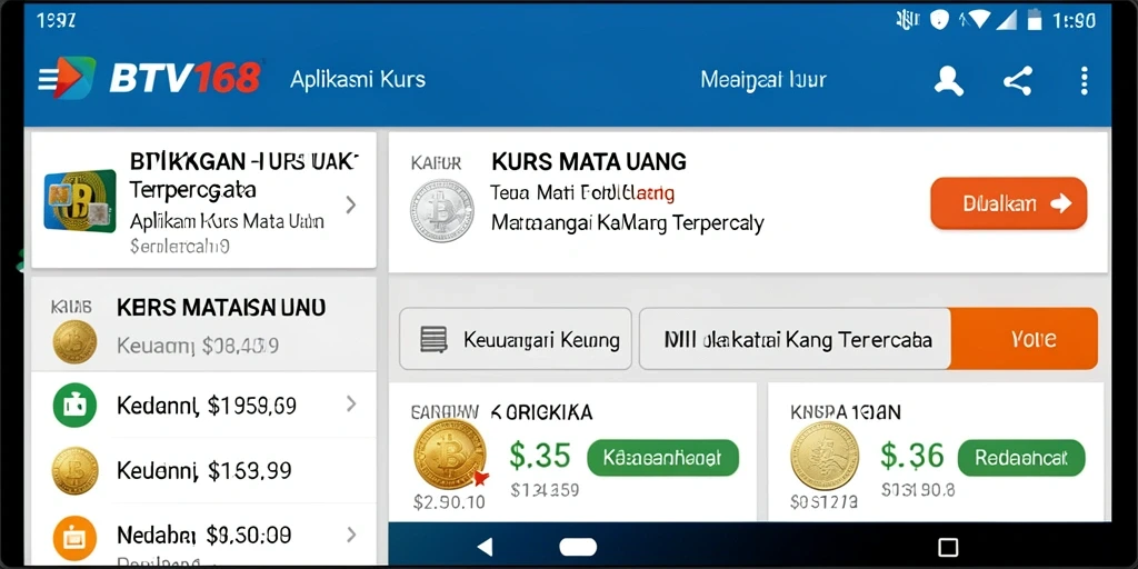 Tampilan antarmuka BTV168 yang informatif dan mudah digunakan.