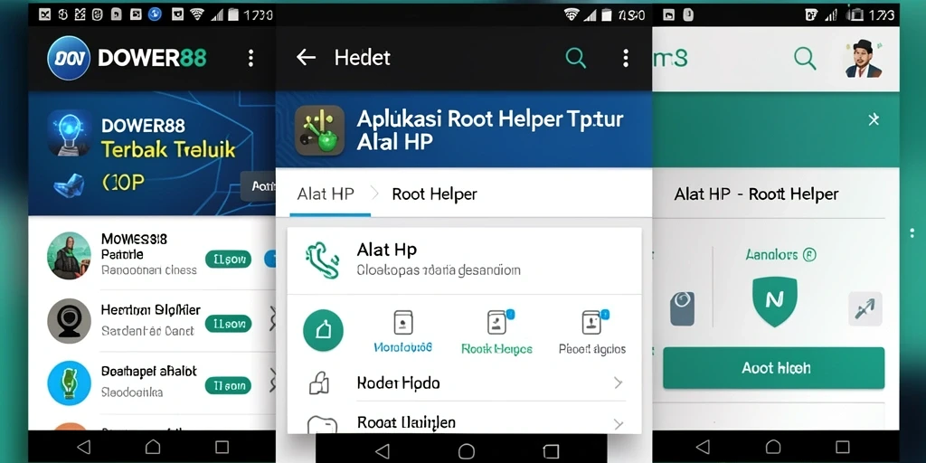 Tampilan antarmuka DOWER88 untuk manajemen akses root.