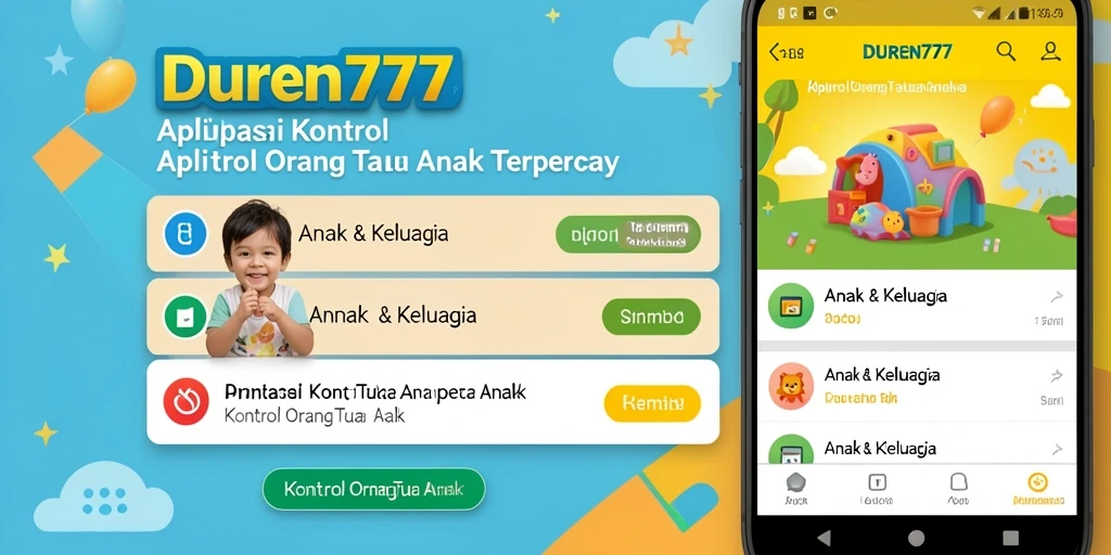 Tampilan antarmuka DUREN777 dengan fitur kontrol orang tua yang intuitif.