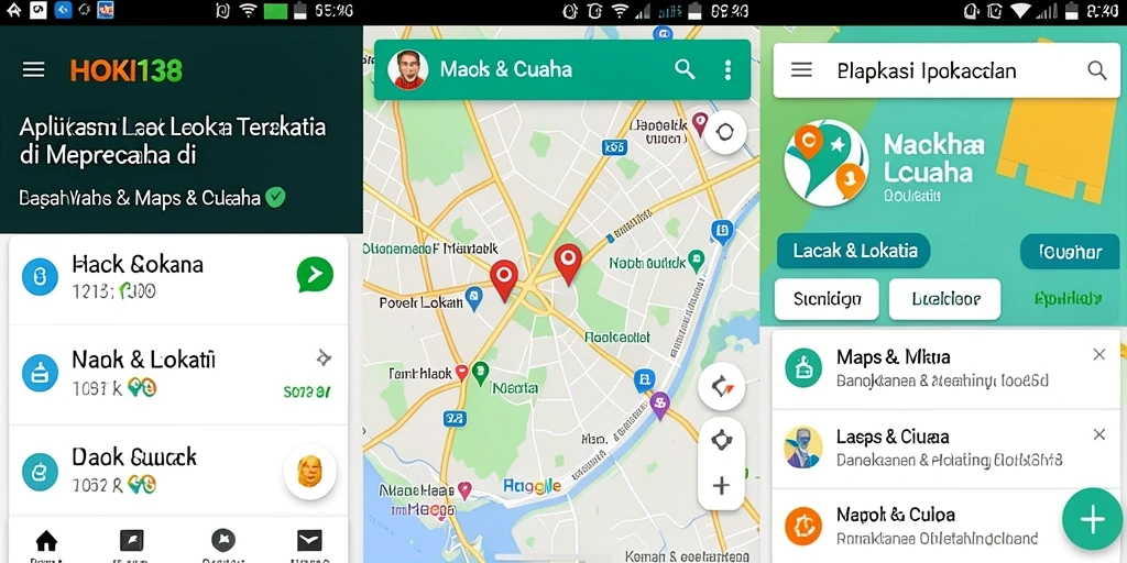 Antarmuka HOKI138 menunjukkan fitur Lacak Lokasi yang intuitif.