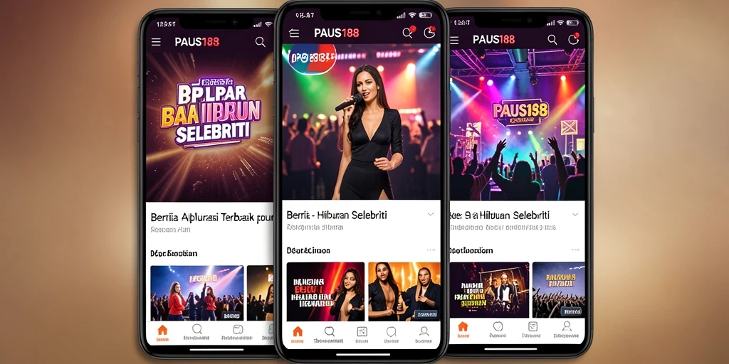 Antarmuka aplikasi PAUS188 yang menarik dan informatif.