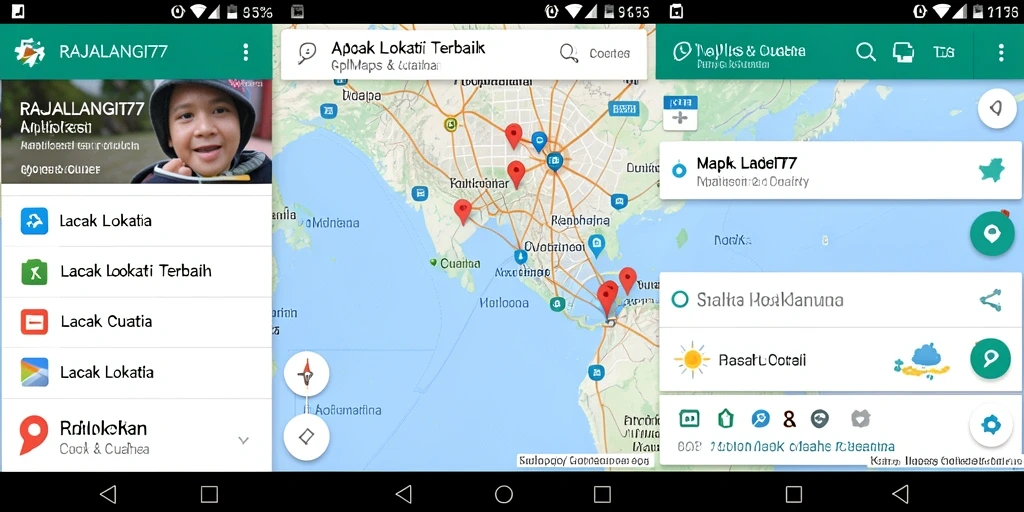 Antarmuka aplikasi RAJALANGIT77 yang sederhana dan informatif.