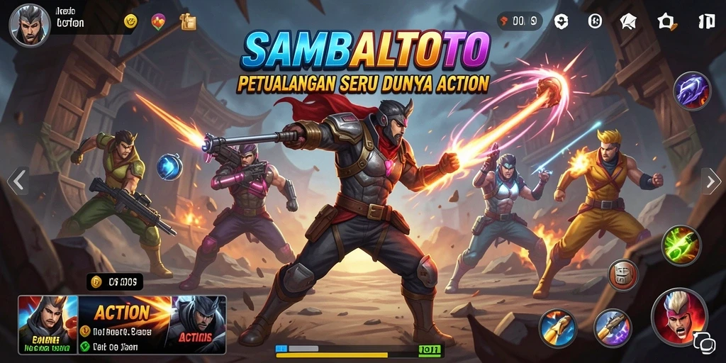 Tampilan antarmuka gameplay SAMBALTOTO yang mendebarkan.