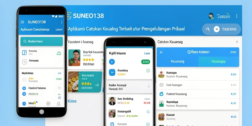 Antarmuka utama SUNEO138 menunjukkan ringkasan Catatan Keuangan yang jelas.