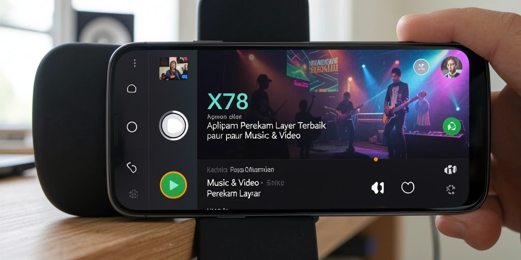 Antarmuka aplikasi X78 yang user-friendly untuk perekaman layar.